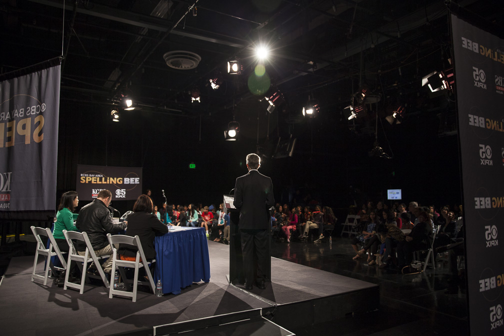 Spelling Bee Logo On-Set