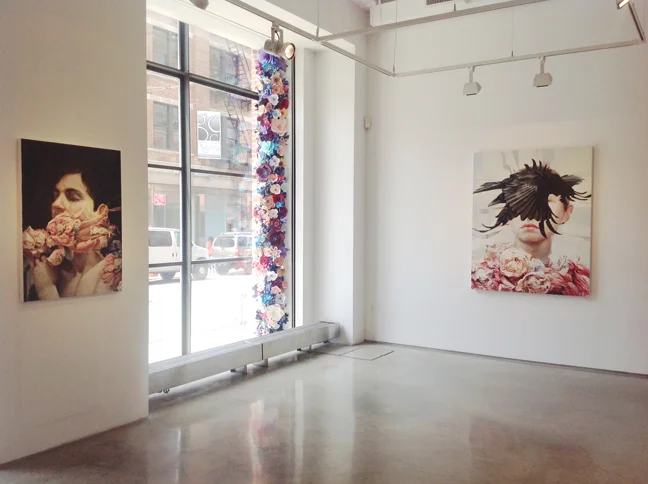 Nancy Margolis Gallery June 2014, Photo: David Zuckerman."Flowering" Group show