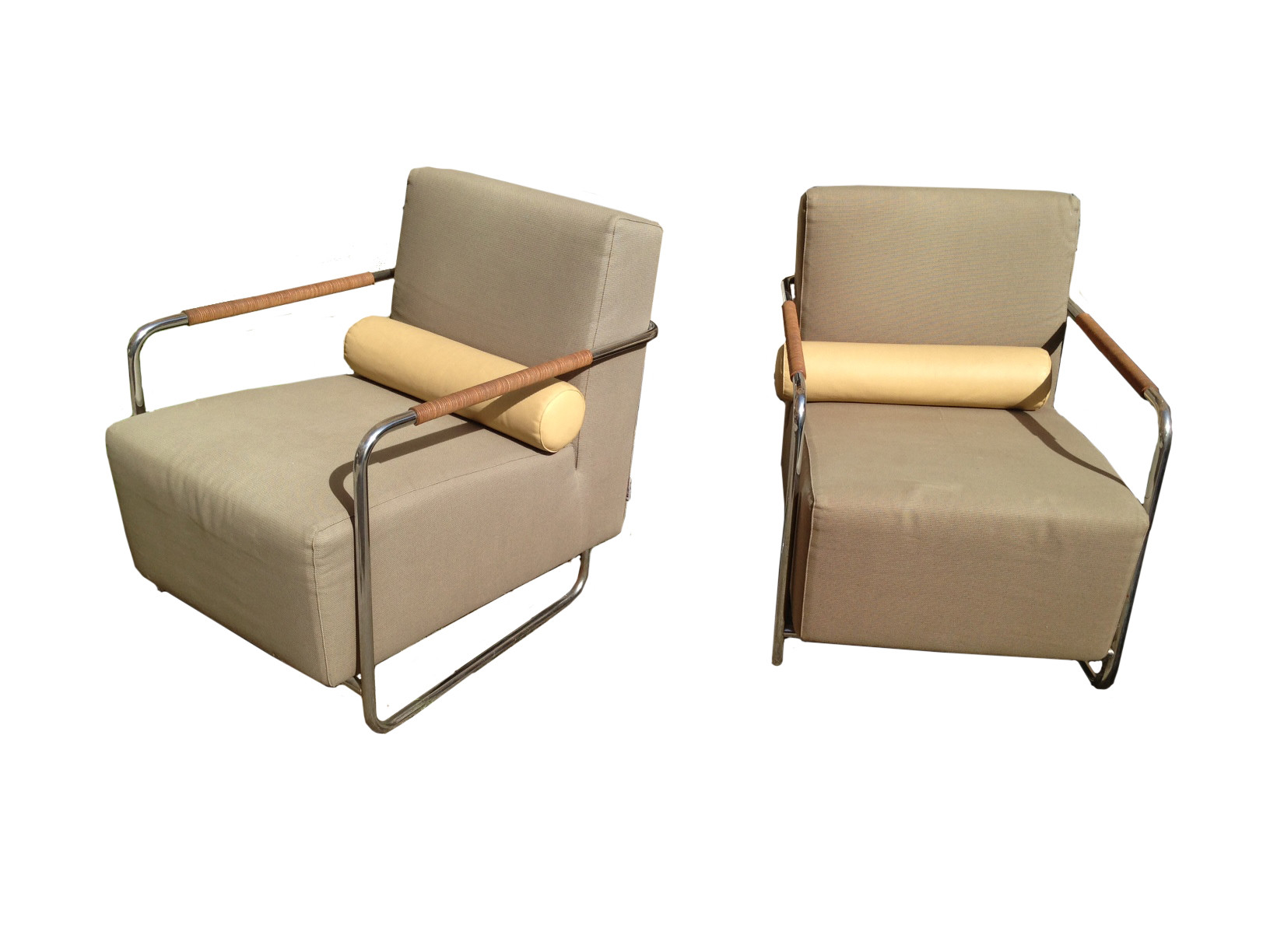 Mid-Century Italian Pair of Lounge Chairs
