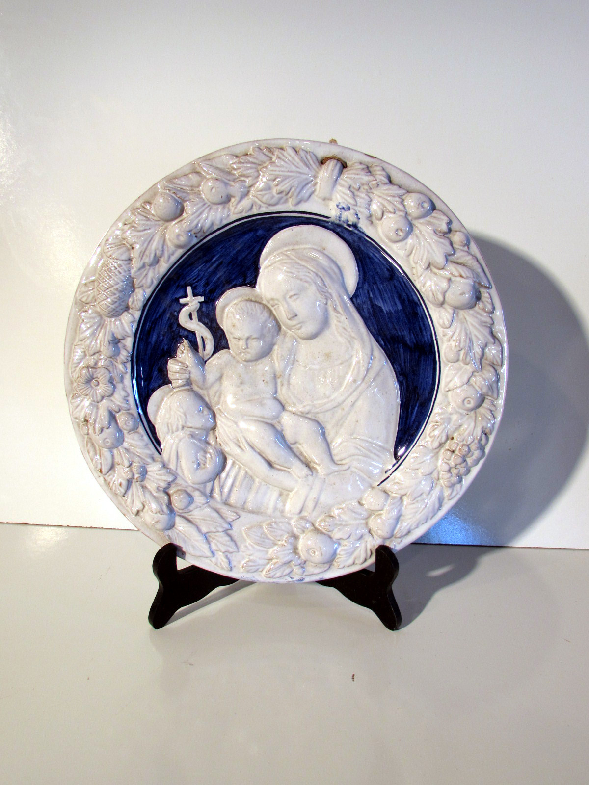 Antique Ceramic Plate Decorated