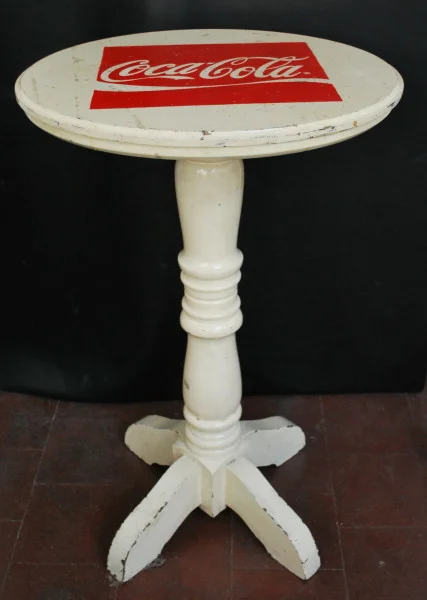 Italian Coca Cola round bar table