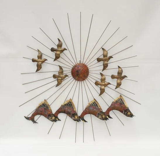 Copper sculpture with sun, seagulls and fishes1252.jpeg