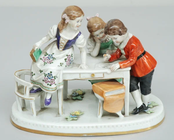 Hand Painted Porcelain Children group1700_1.jpeg