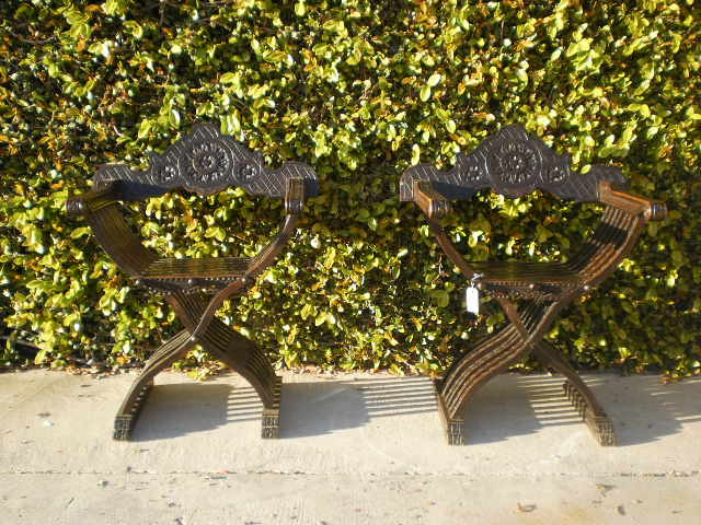 Tuscan Renaissance Style Savonarola Chairs