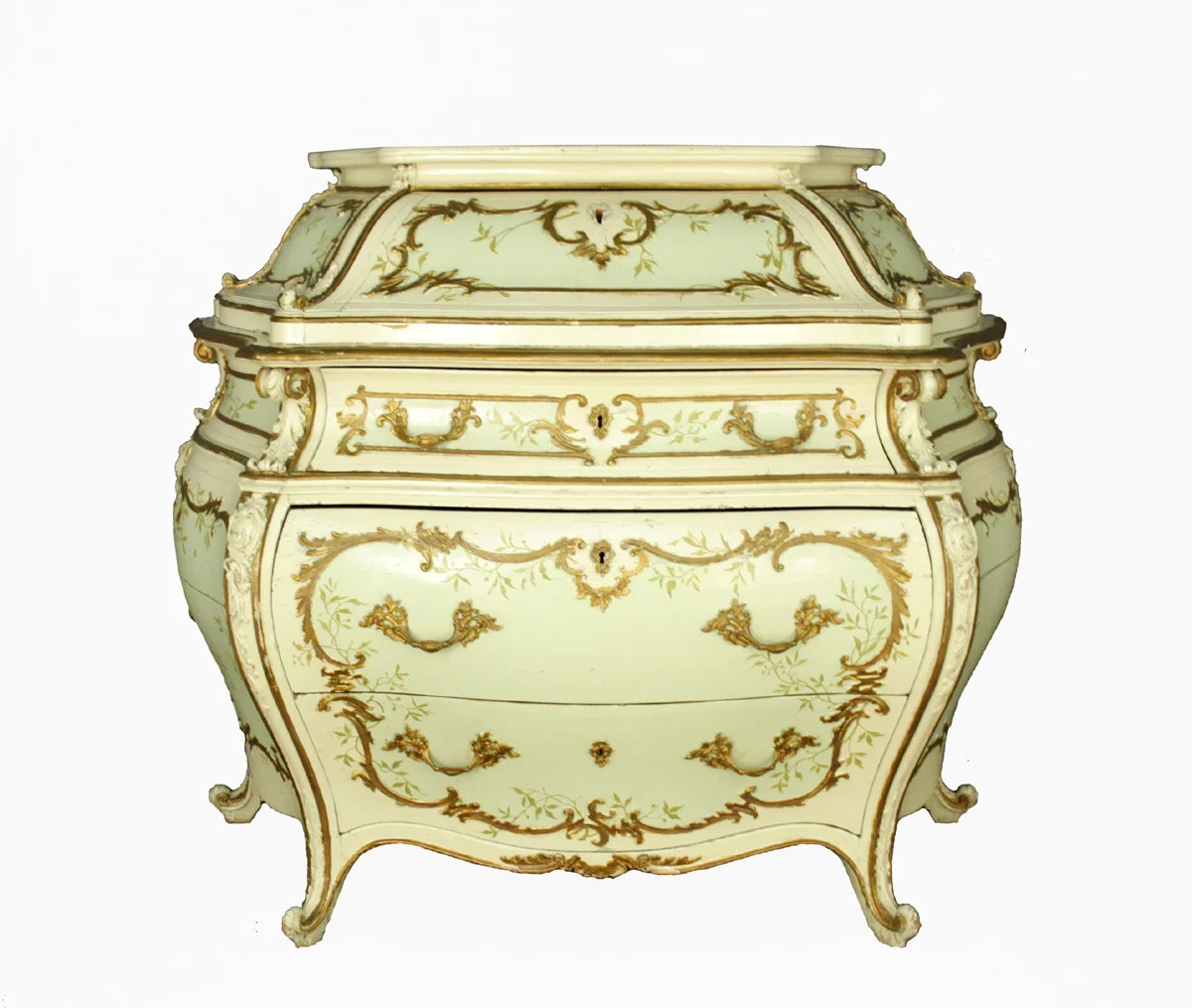 Venetian Serpentine Shape Lacquered