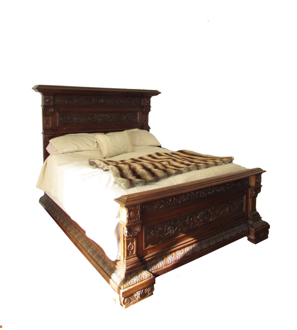 Antique Italian Tuscan bed