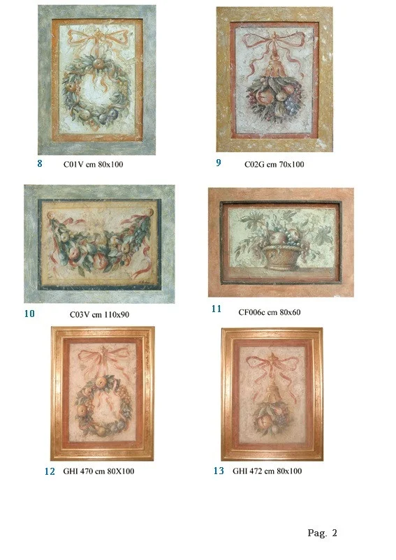 Hand Made Italian Frescoes Garland