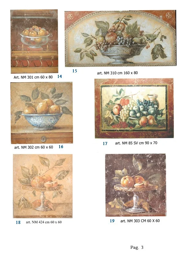 Italian Frescoes Fruits
