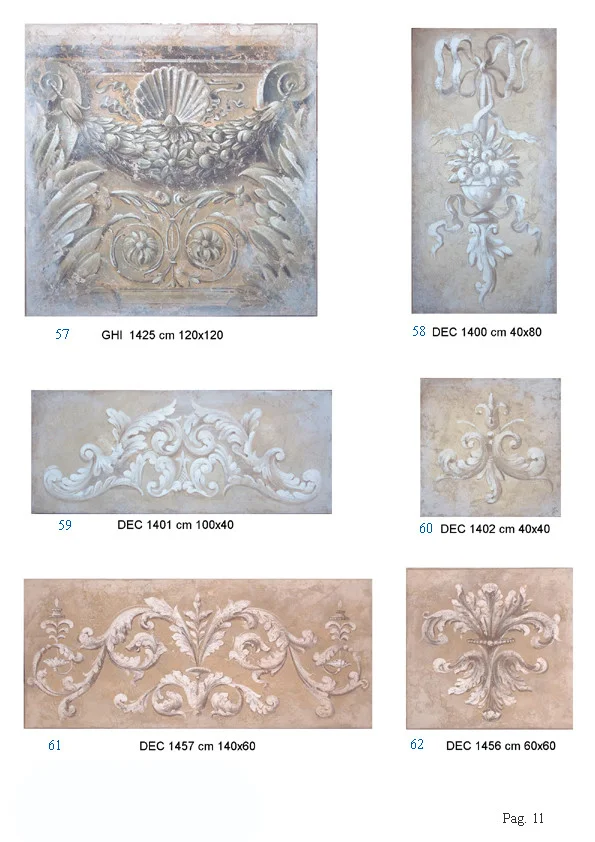 Italian ancient Frescoes Decorative