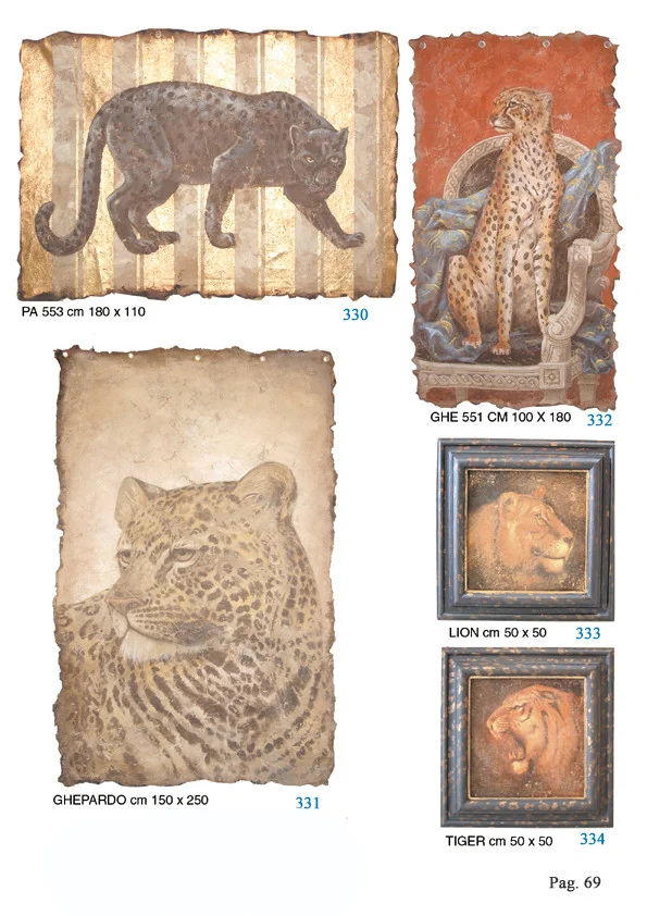 Ghepardo Frescoes Animals