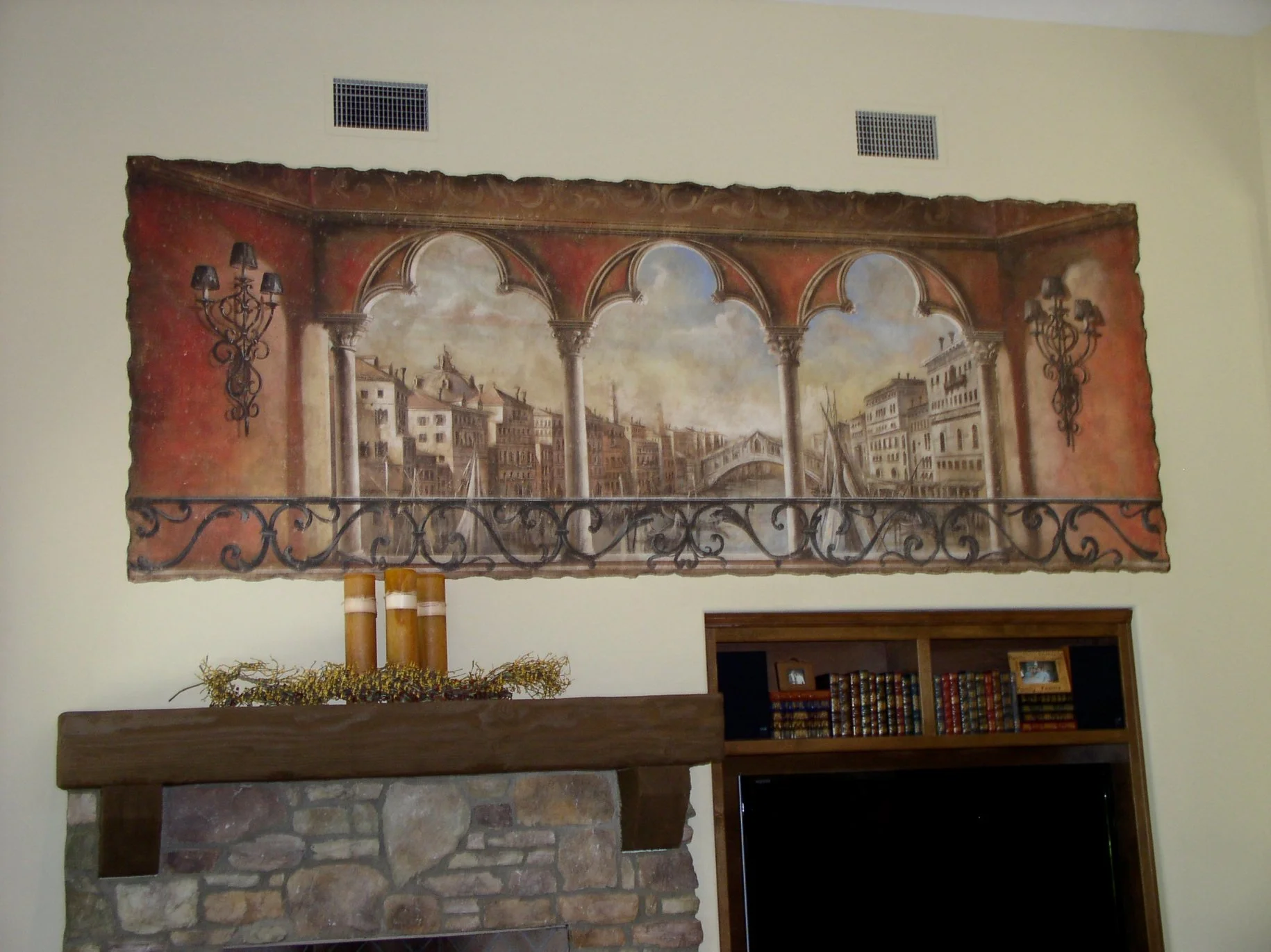 Italian Frescoes Landscape 