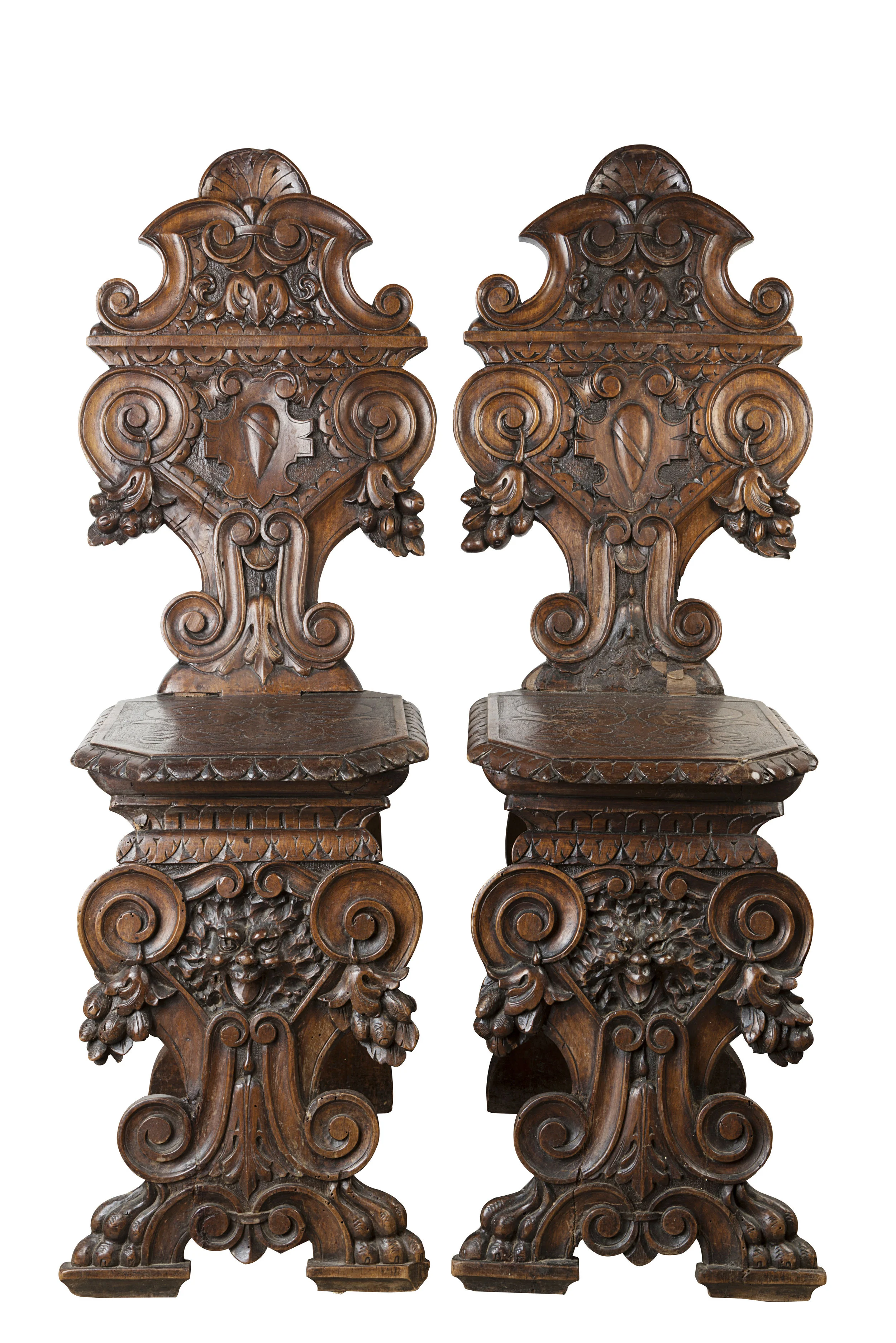Renaissance Style Four Tuscan Chairs