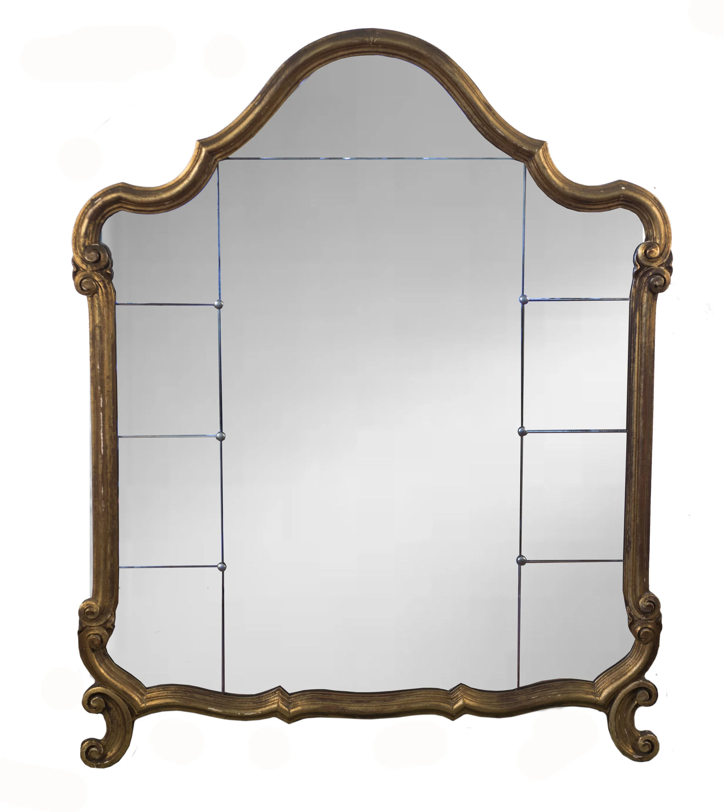 Venetian mirror gold swirls and curls