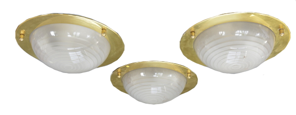 Mid Century Murano Vintage Brass Ceiling 