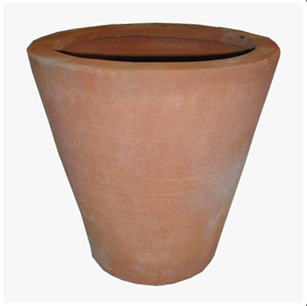 Terracotta Cone Vase