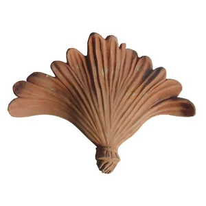 Terracotta Tuscan Palm wall pocket vase