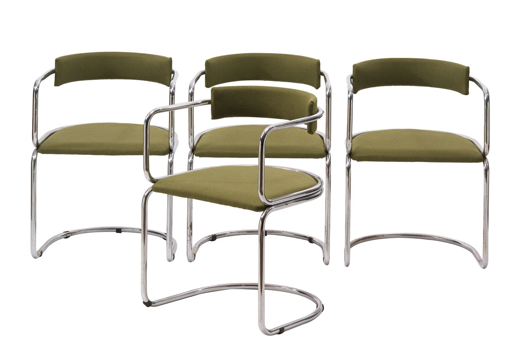  Four Italian Mid Century Chairs
