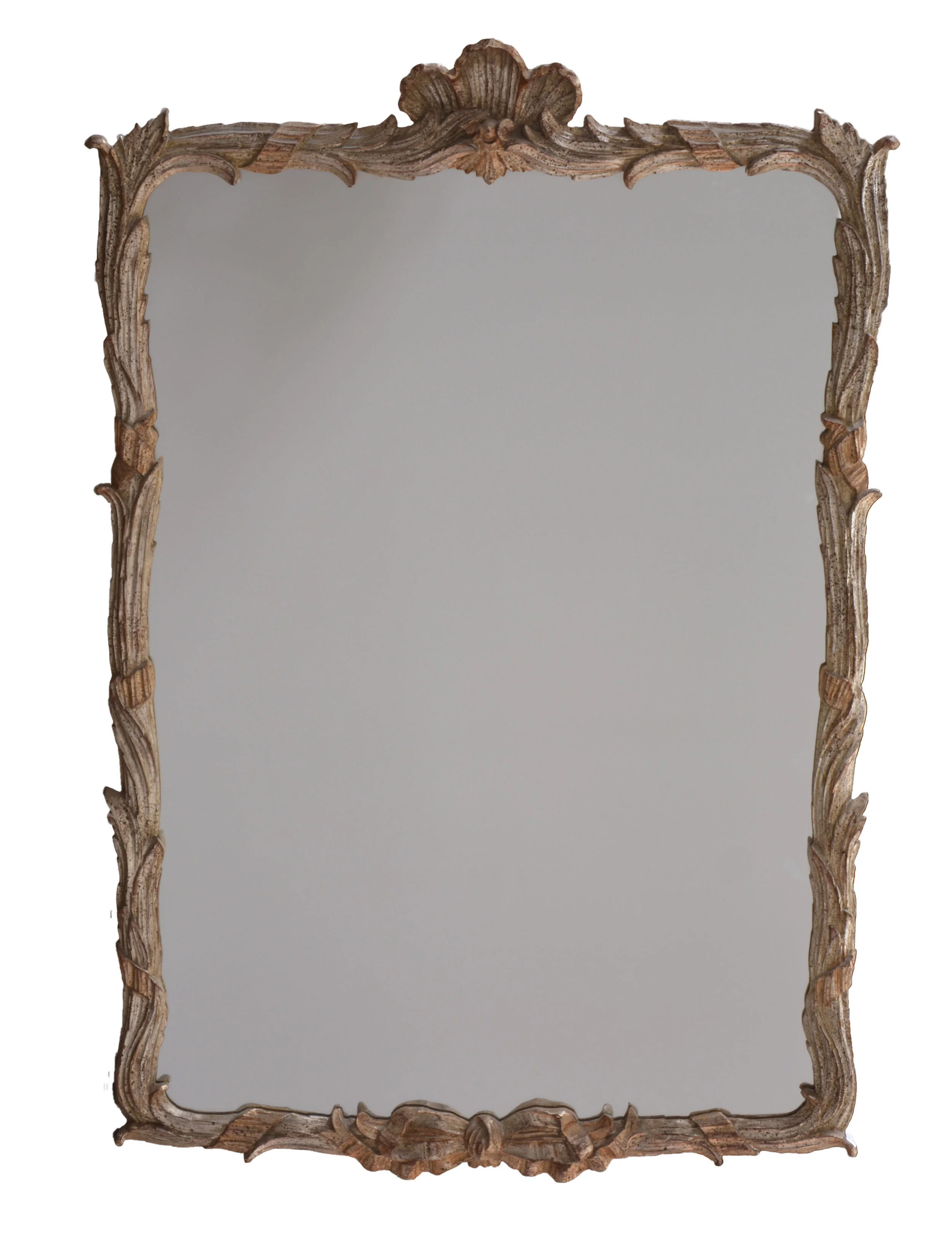 Copy of Silver leaf hand carved Mirror