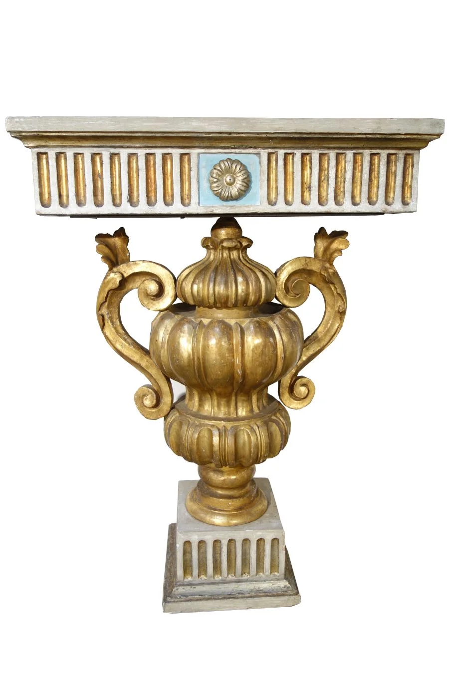 Gilded Console/Planter Box