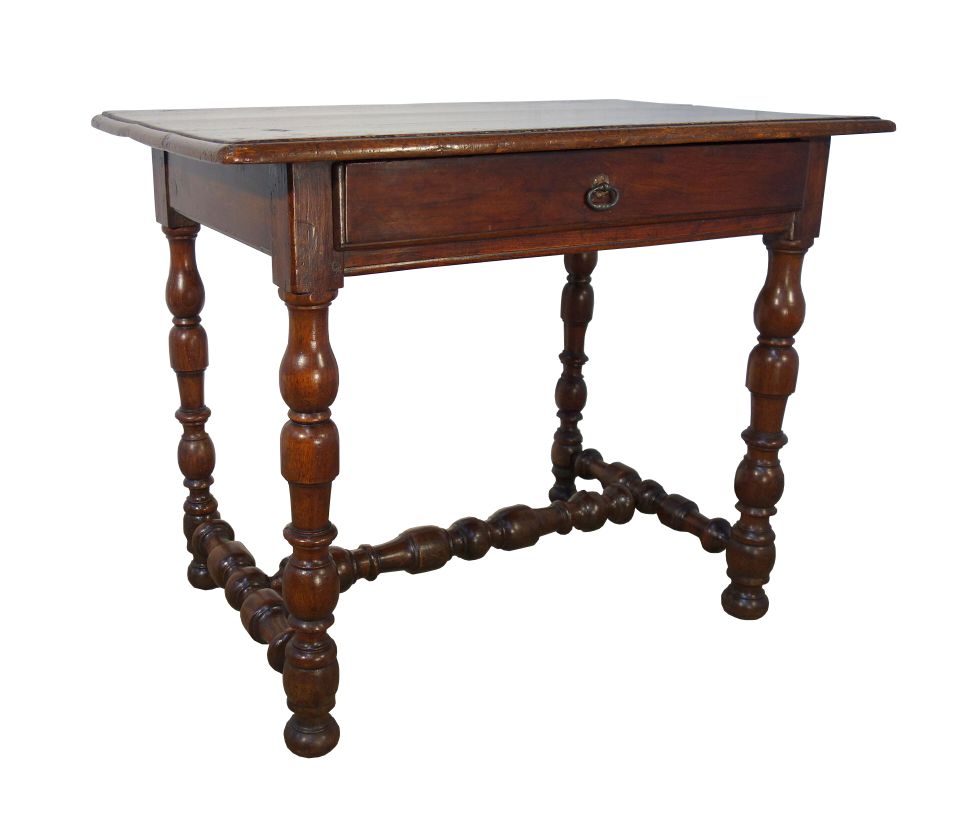 Century Antique Tuscan Walnut Side Table