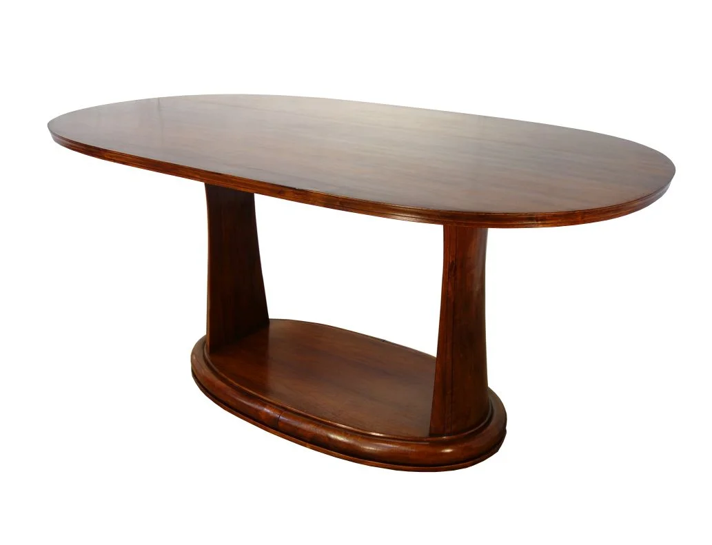 Mid-Century Italian Mahogany oval table
