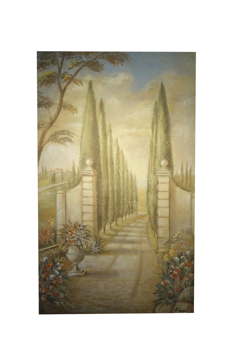 Fresco Tuscan Villa Entryway