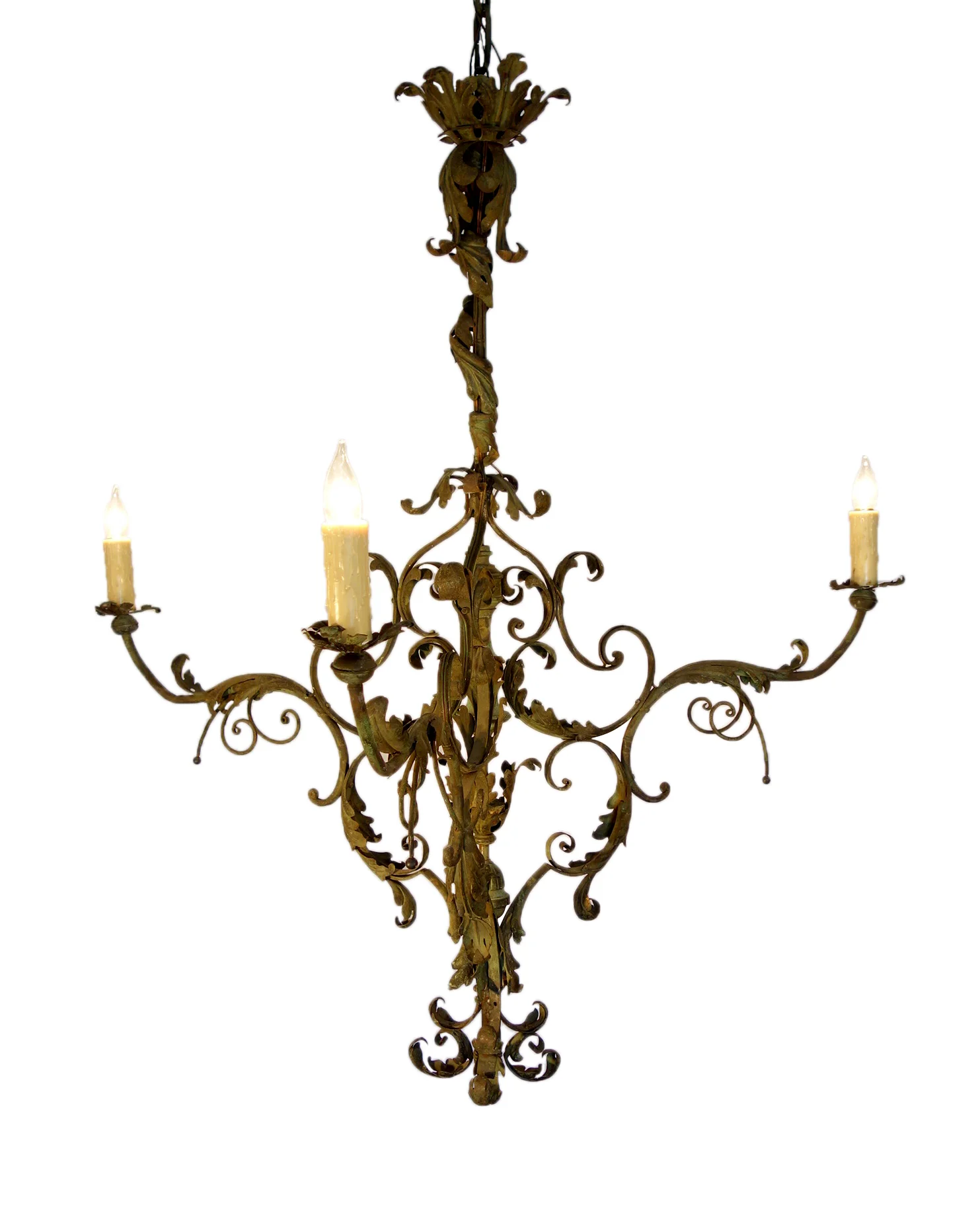 Tuscan Wrought Iron Chandelier