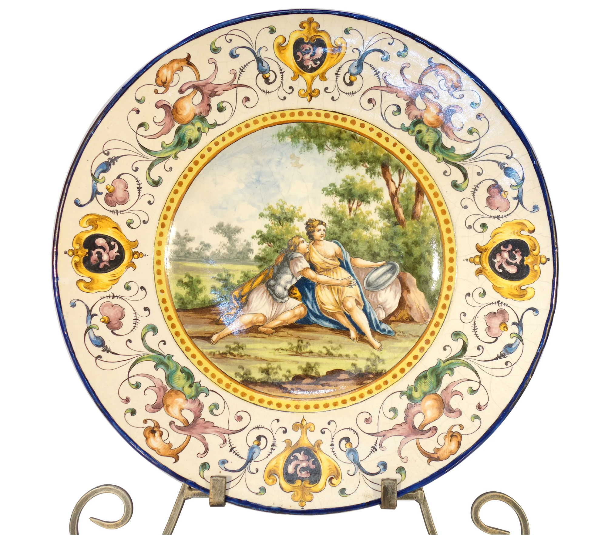 Antique Italian Majolica plate