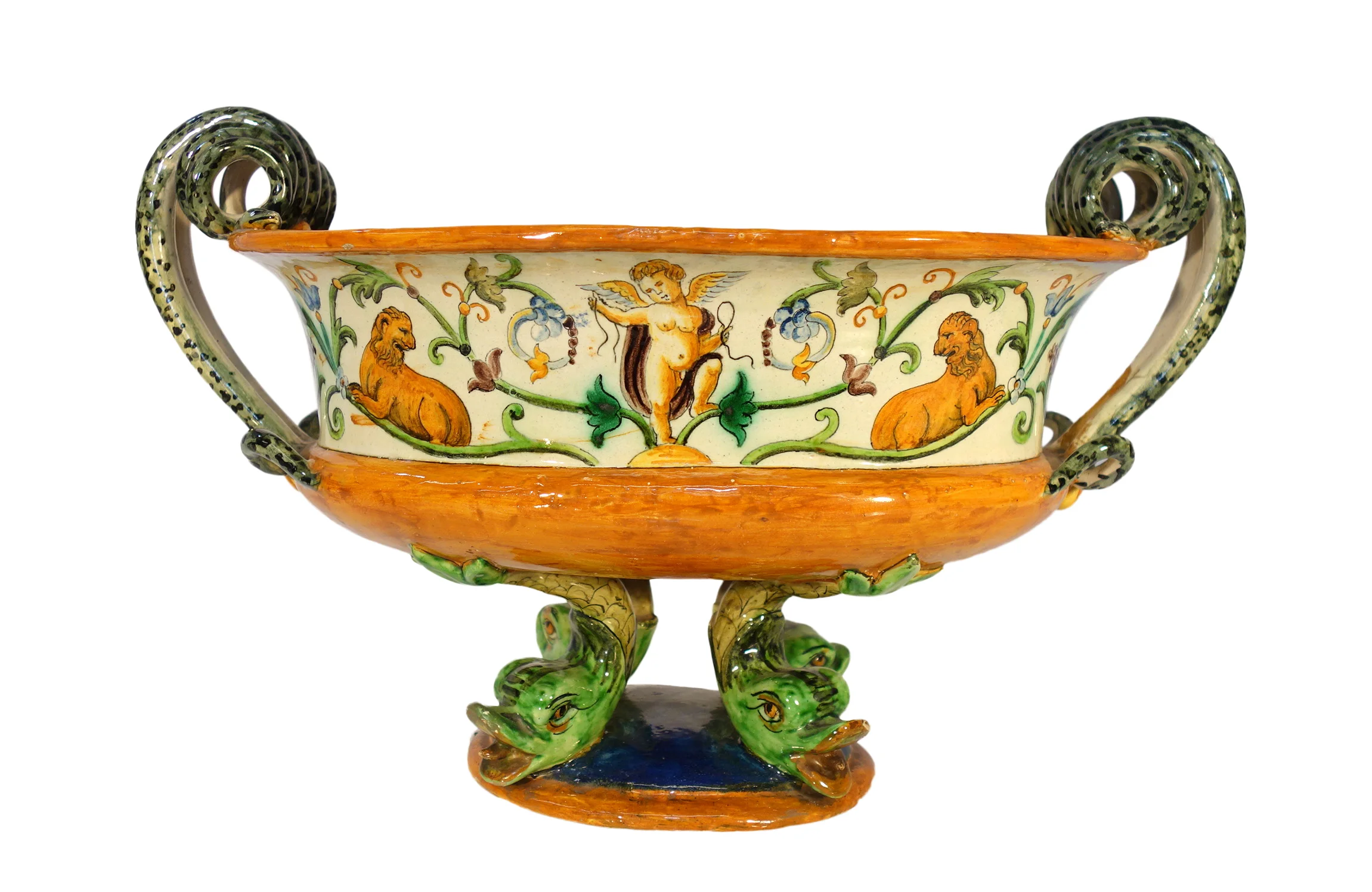 Deruta Majolica centerpiece/server/compote