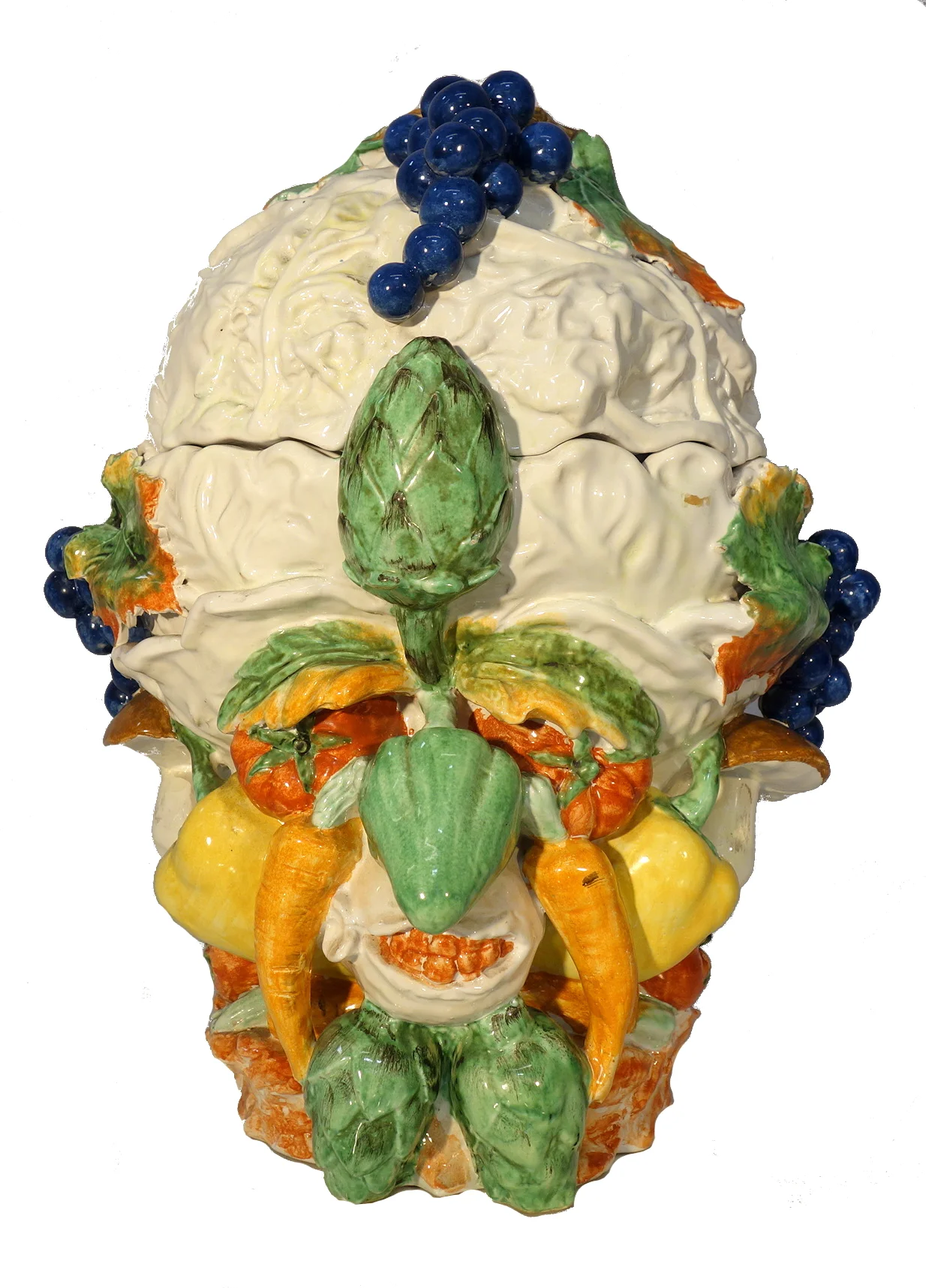 Mid-Century Italian Majolica centerpiece