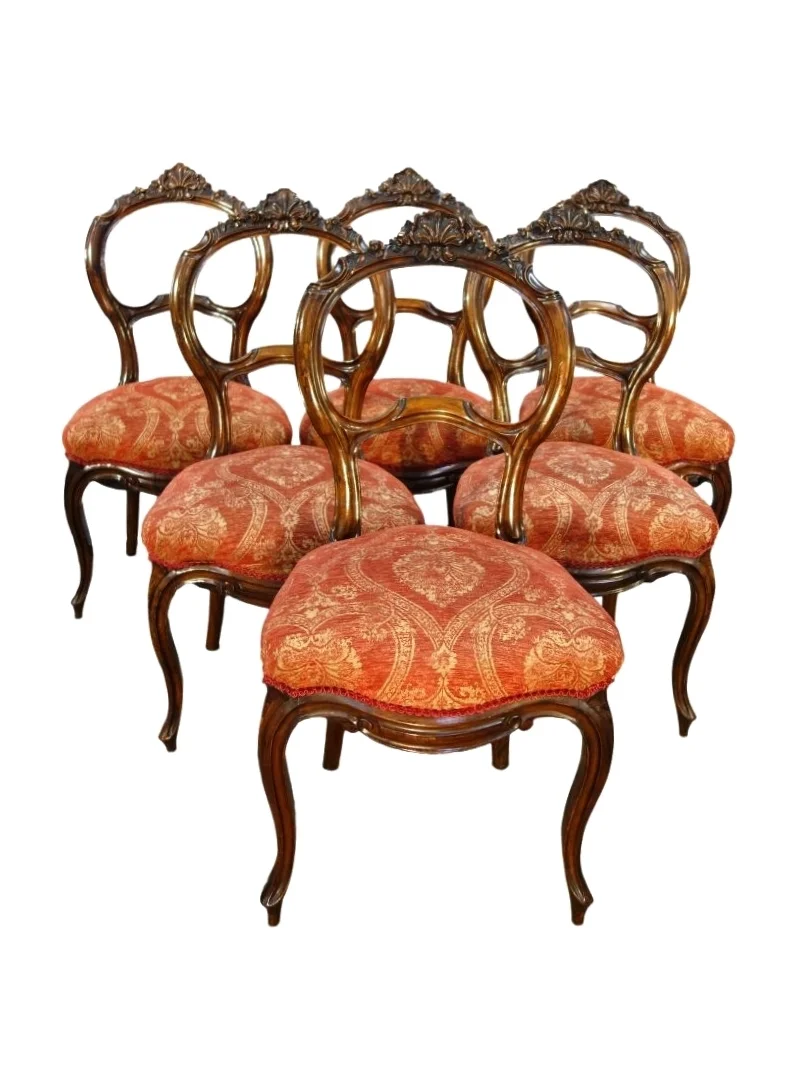 Louis Philippe Style set of Six Chairs