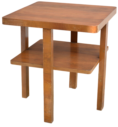 Burled Walnut End Table 