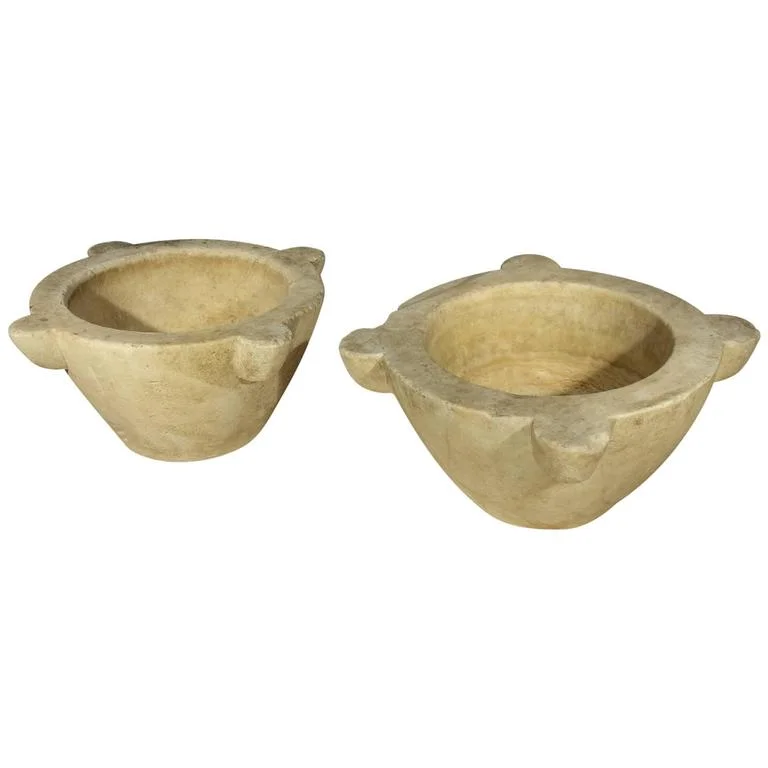 Copy of Italian Large White Marble Mortar