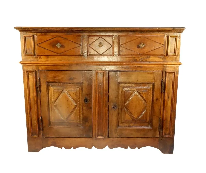 Rustic Tuscan Walnut Credenza