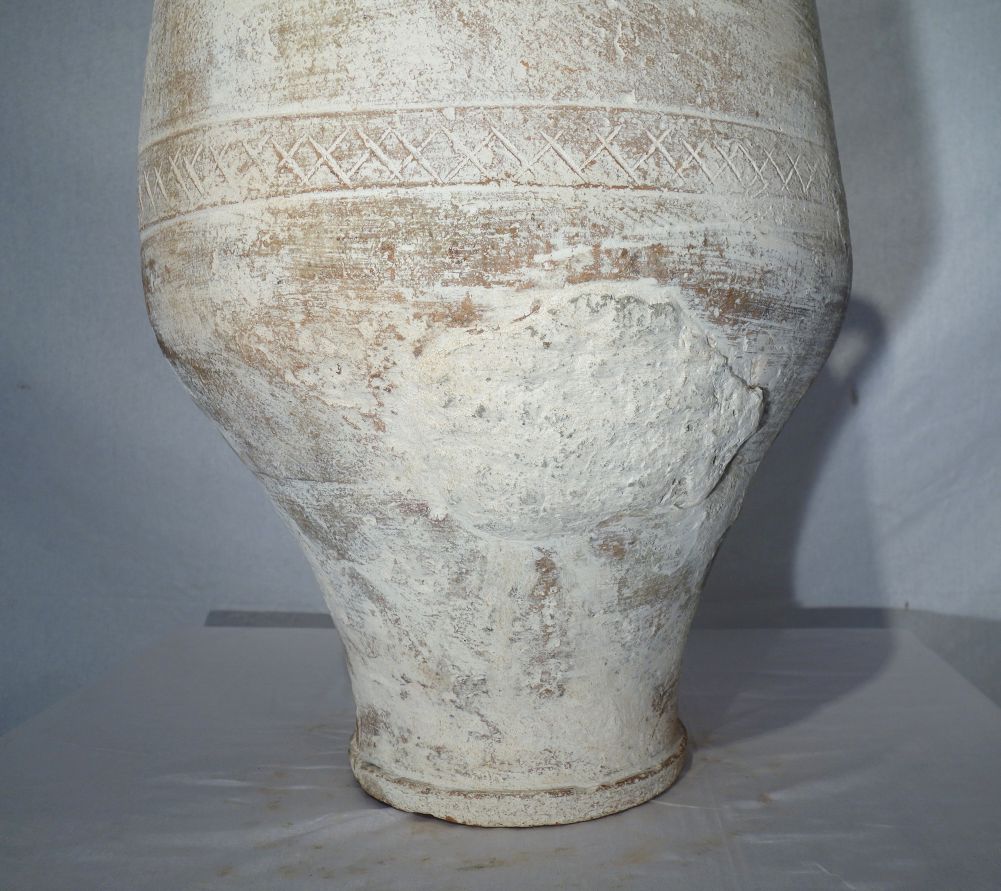Pair of Mediterranean Antique Terracotta Amphora, 20 handled Jars ...