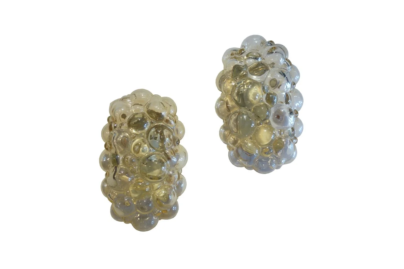 1970's Austrian Pair of Bubble Sconces