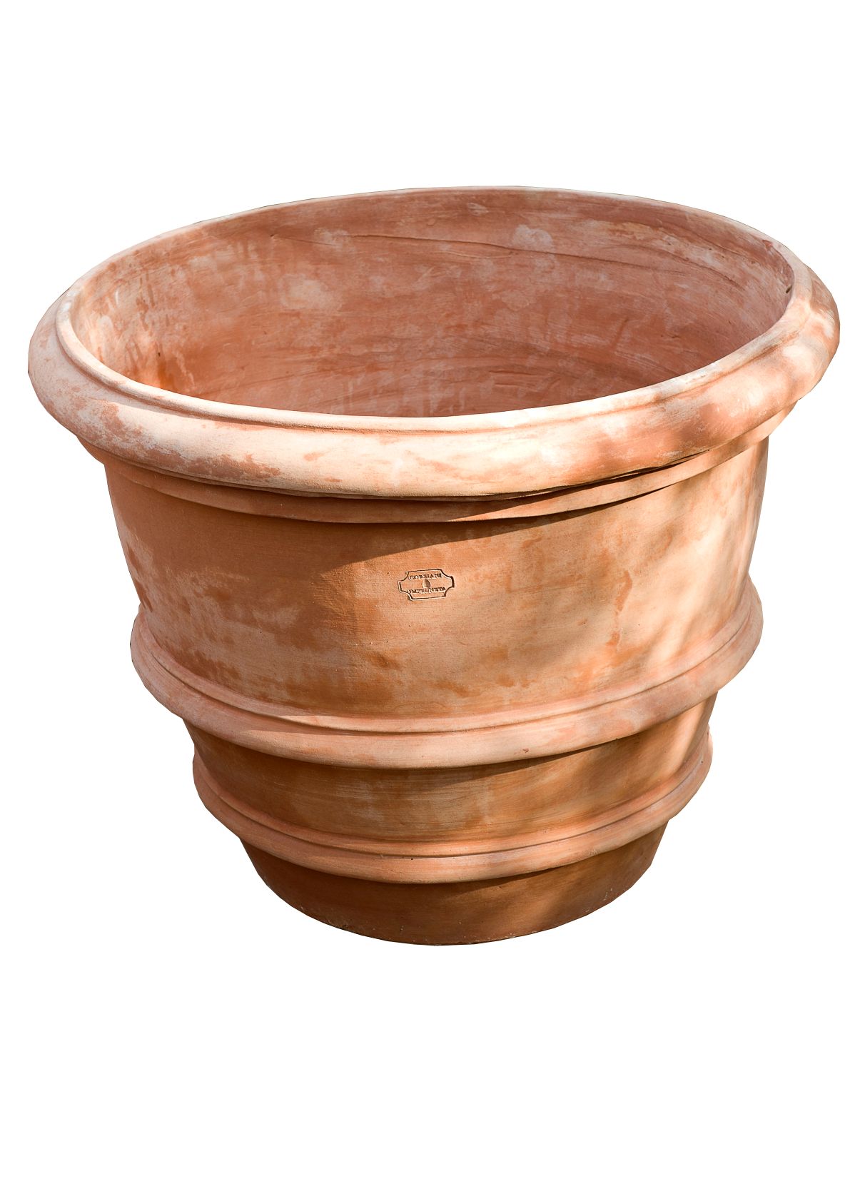 Terracotta Vase 3 edges with rounded base