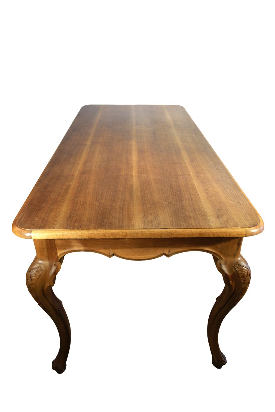 Louis XV Style Formal Natural Italian Walnut Dining Table