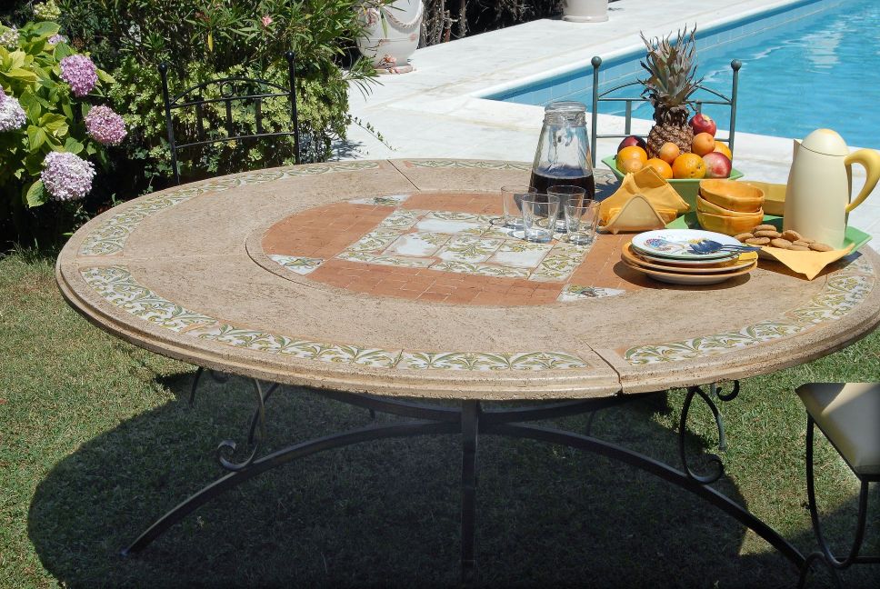 Italian Deruta Soro Travertine Stone And Reclaimed Tiles Top Travertine Stone And Reclaimed Tiles