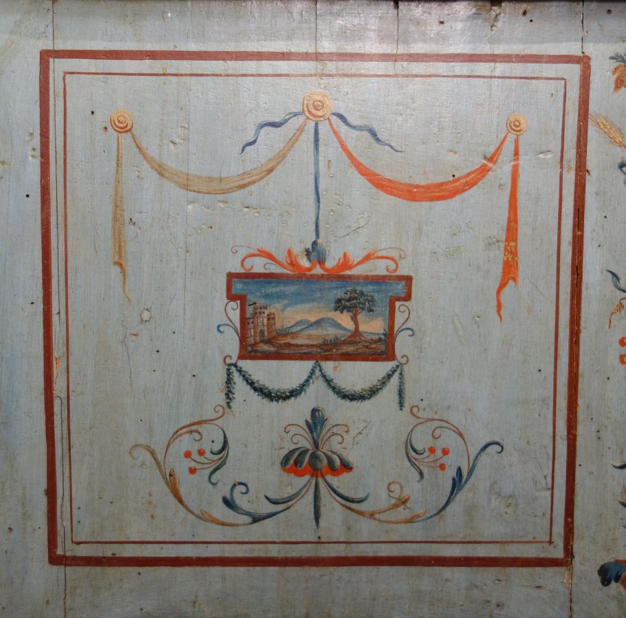 Rare Antique Italian 18th Century Hand Painted Louis XV Cassone Dresser  Marchigiano — Bellini's Antique Italia
