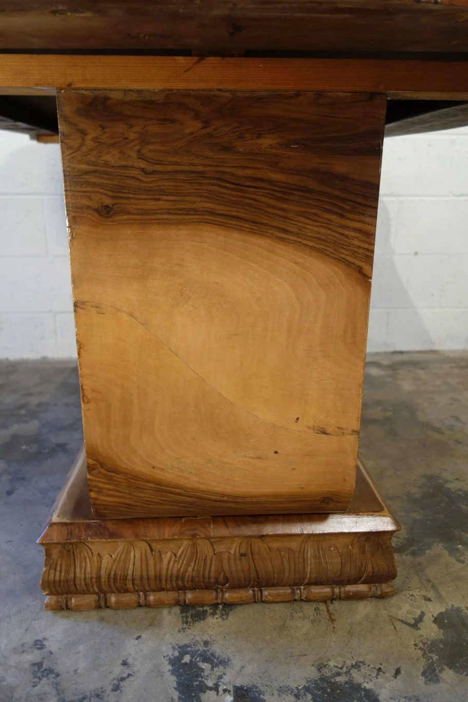 Mid Century Art Deco Sculptural Butterfly Walnut Burl Veneer Center