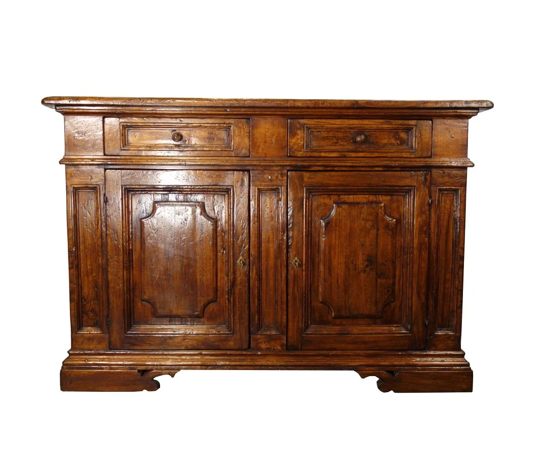FIRENZE Old Poplar - Bellini's Mediterranean Style Collection: Authentic Italian Antique Reproduction Tuscan Credenza