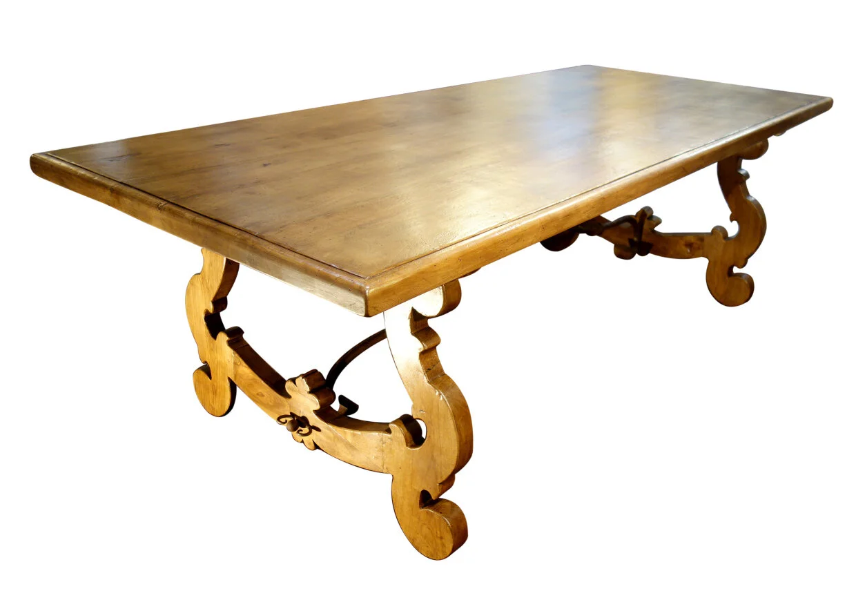 blonde walnut lira table (7).JPG