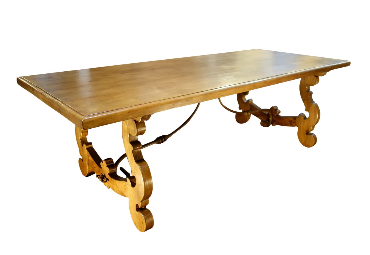 blonde walnut lira table (8).JPG
