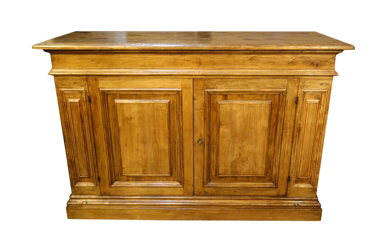 blonde walnut credenza (1).JPG