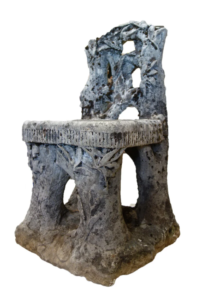 Faux Bois Bench and Pair of Chairs (3).JPG