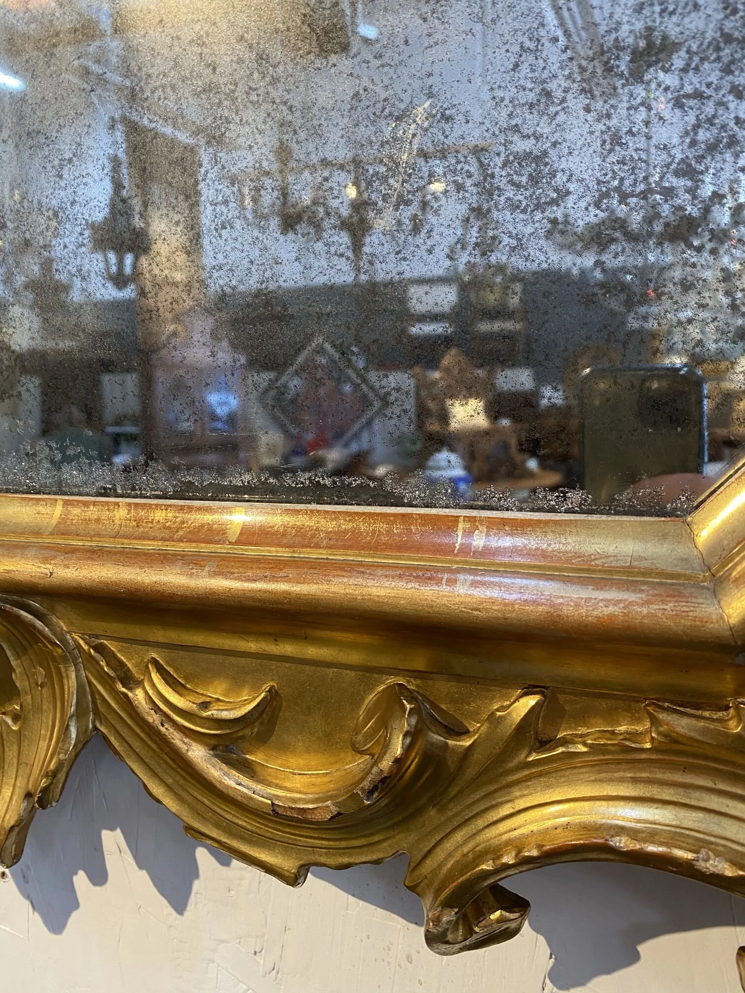 Italian Antique Gold Mirror 19Th C (6).jpg
