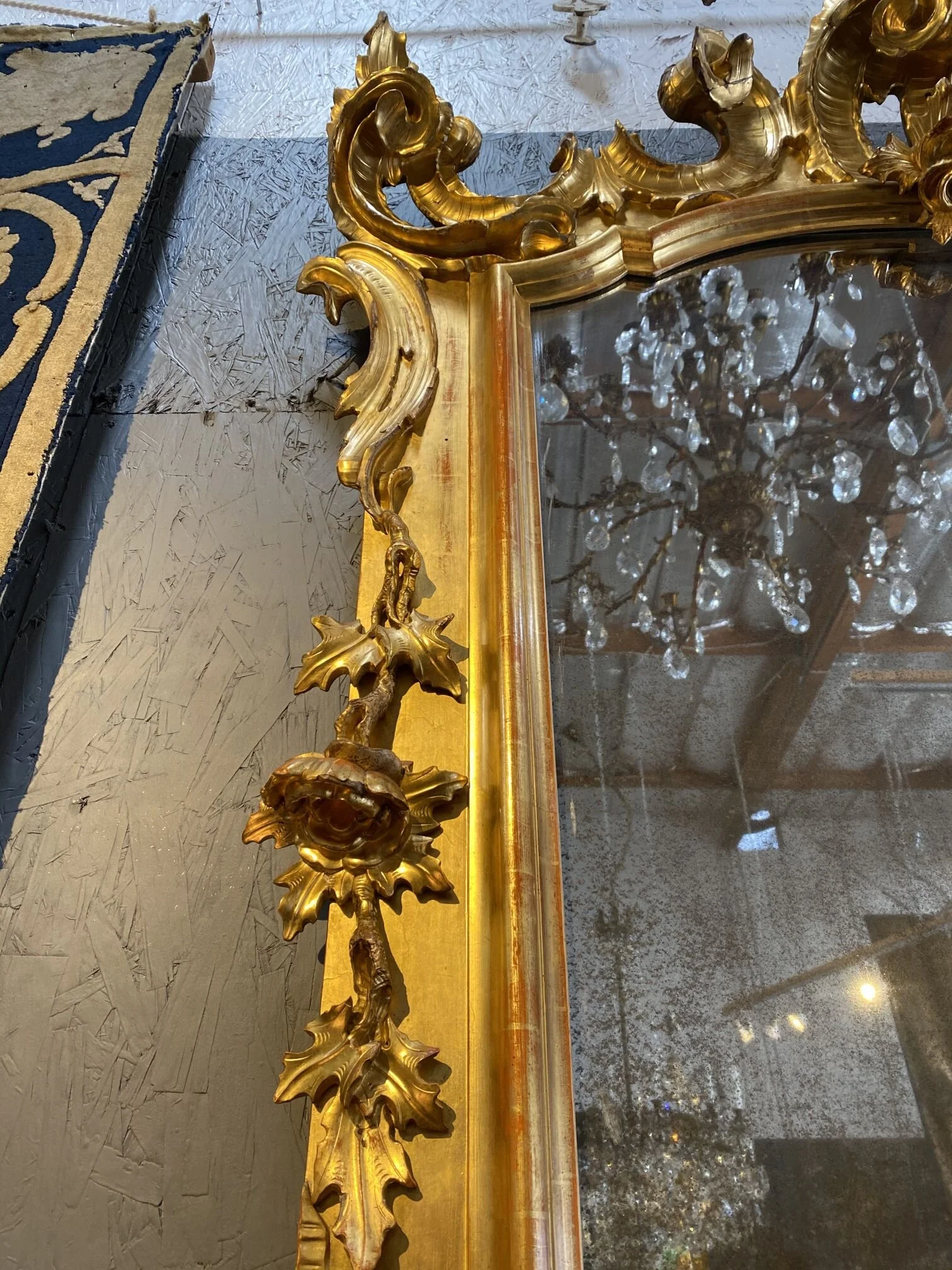Italian Antique Gold Mirror 19Th C (10).jpg