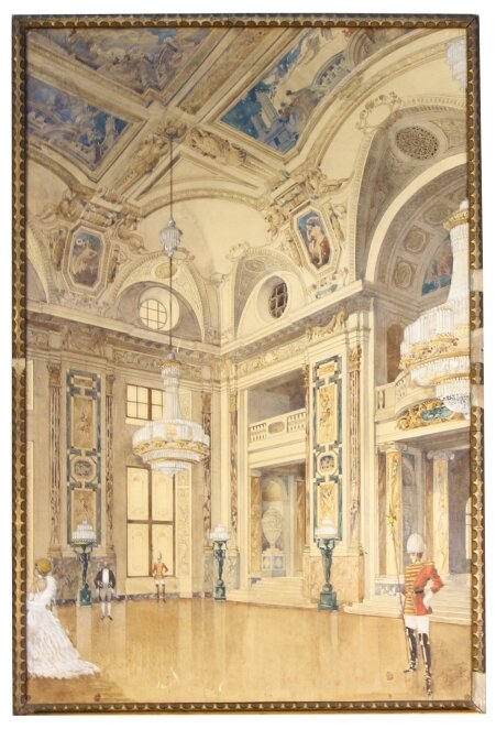 early-twentieth-century-reception-at-the-palace-watercolor 