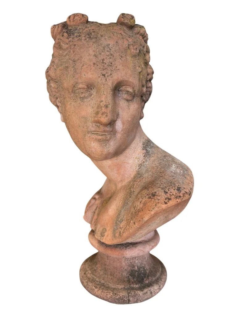 Italian Terracotta Garden Bust Galatea  (3).jpg